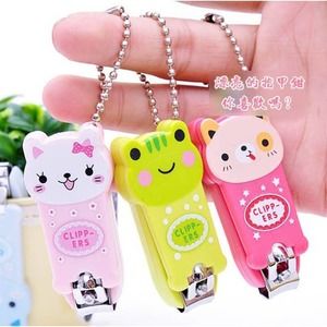 Cute Animal Keychain Nail Clippers-Blue Cat